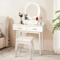 Lighted Vanity Desk – Adjustable Brightness, Three Color Temperature Settings