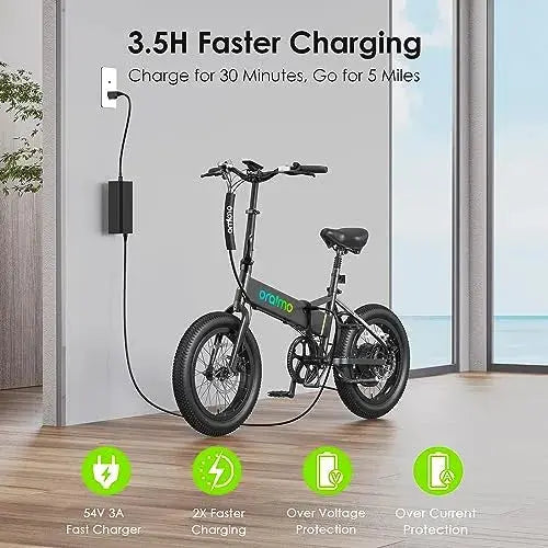 Oraimo Electric Bike – 750W–1000W Motor, 45-Mile Range, 557Wh Hidden Battery, 7-Speed Gear System