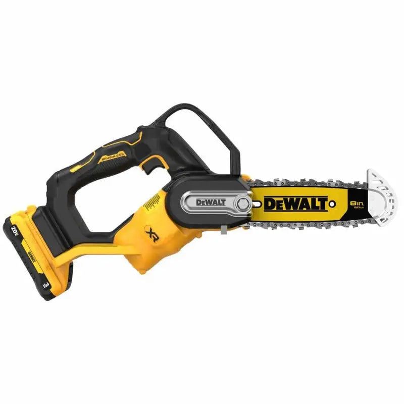 DEWALT DCCS623L1 8-Inch Battery Chainsaw – 20V MAX Pruning Saw Kit with 3Ah Battery and Charger