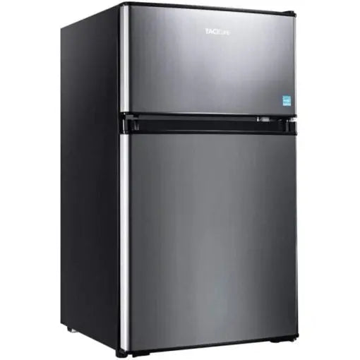 Compact 3.1 Cu. Ft. Mini Fridge with Freezer Compartment and Interior LED Lighting