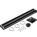 VEVOR Shade Sail Pole 85 in. Height 3 in. Diameter Steel Structure Powder Coated Extendable Sun Shade Post for Garden, Black