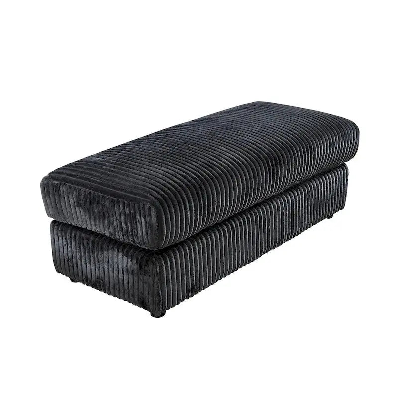 Oversized Corduroy L-Shaped Modular Sectional Sofa – Customizable 6-Piece Configuration