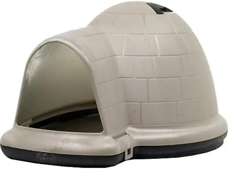 Petmate Indigo Igloo Dog Shelter – Sustainable, USA-Made Outdoor Kennel Using Recycled Materials