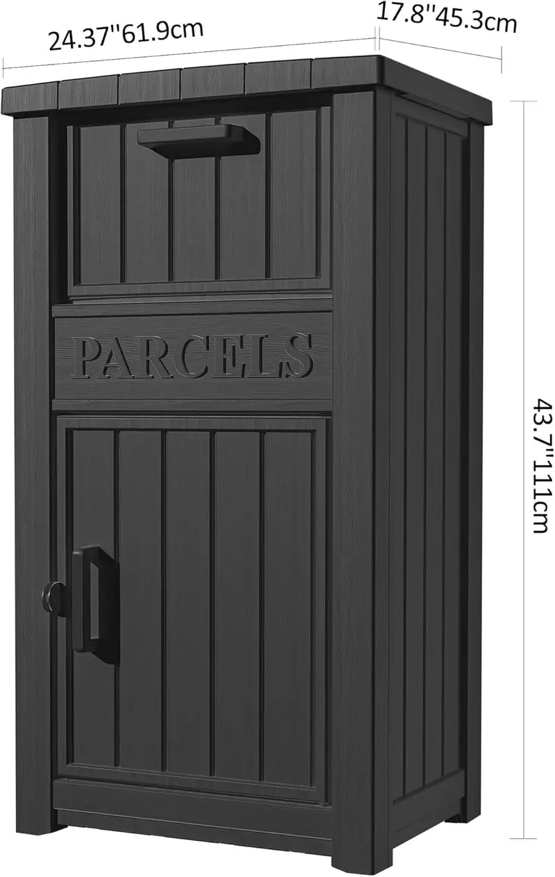 LHBGO Secure Outdoor Package Delivery Box – Lockable, Weatherproof Mail & Parcel Storage Unit