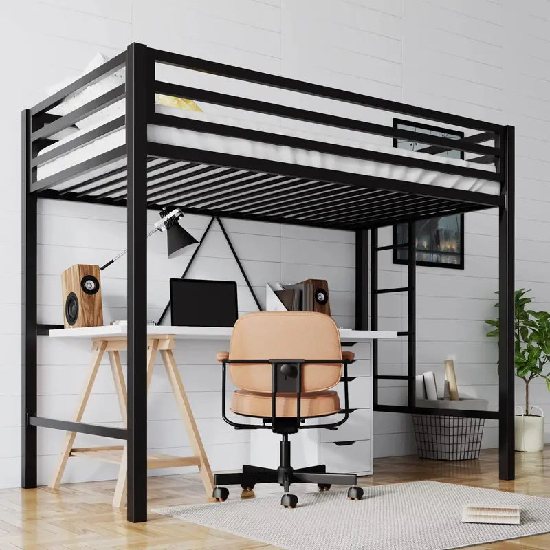 SHA CERLIN Twin Loft Bed – Space-Saving, Heavy-Duty Elevated Frame for Kids' Rooms & Dorms