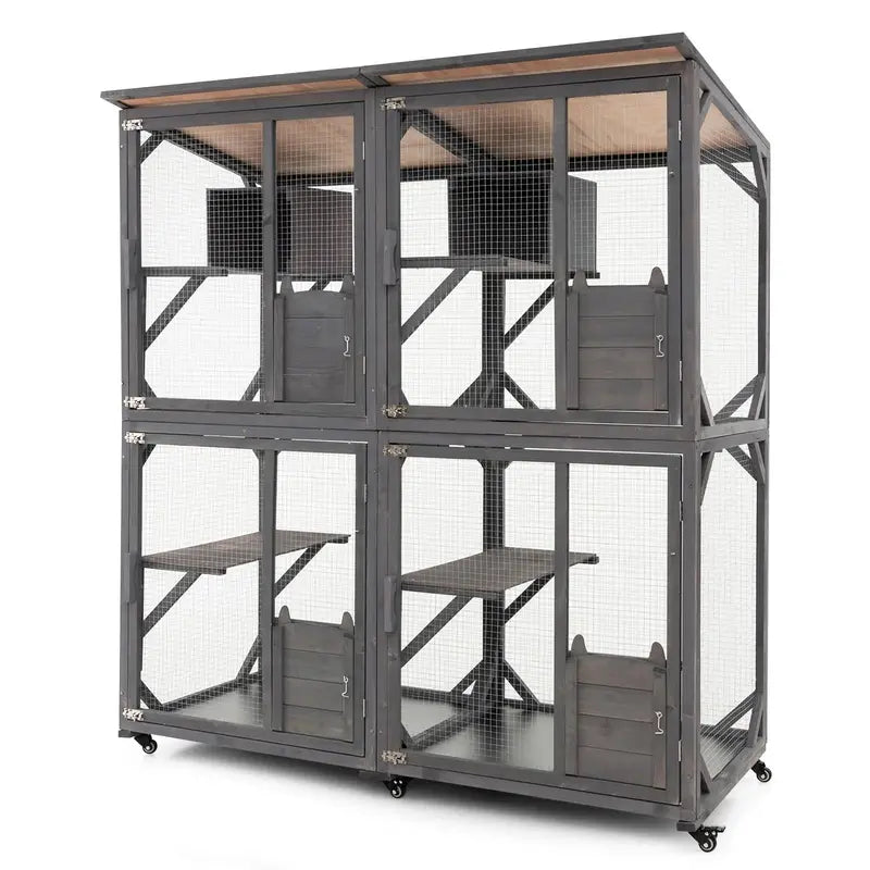 Large Outdoor Cat Enclosure (Catio) – Secure, Weather-Resistant Play Space for Indoor-Outdoor Feline Freedom