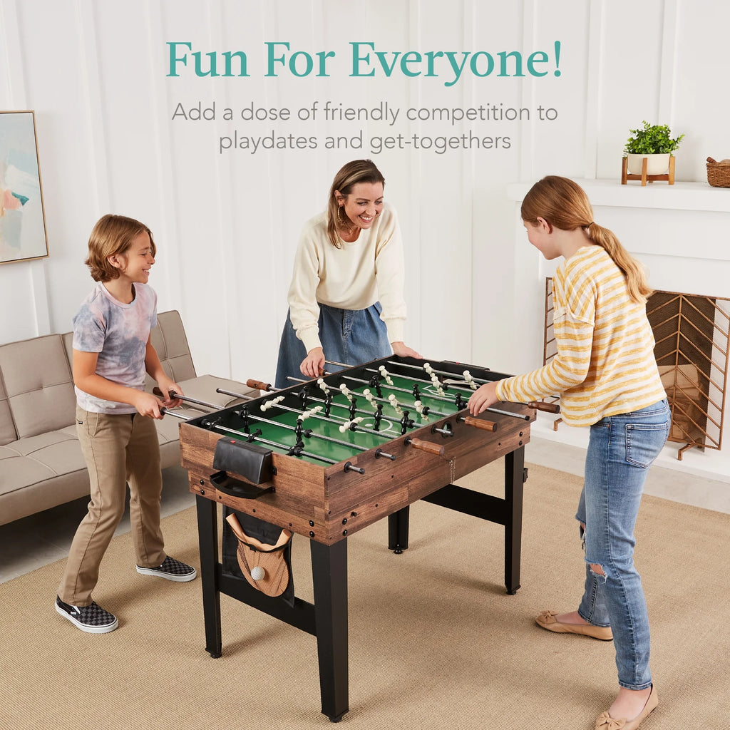 Best Choice Products 13 - in - 1 Combo Game Table Set W/ Ping Pong, Foosball, Basketball, Hockey, Archery - Natural