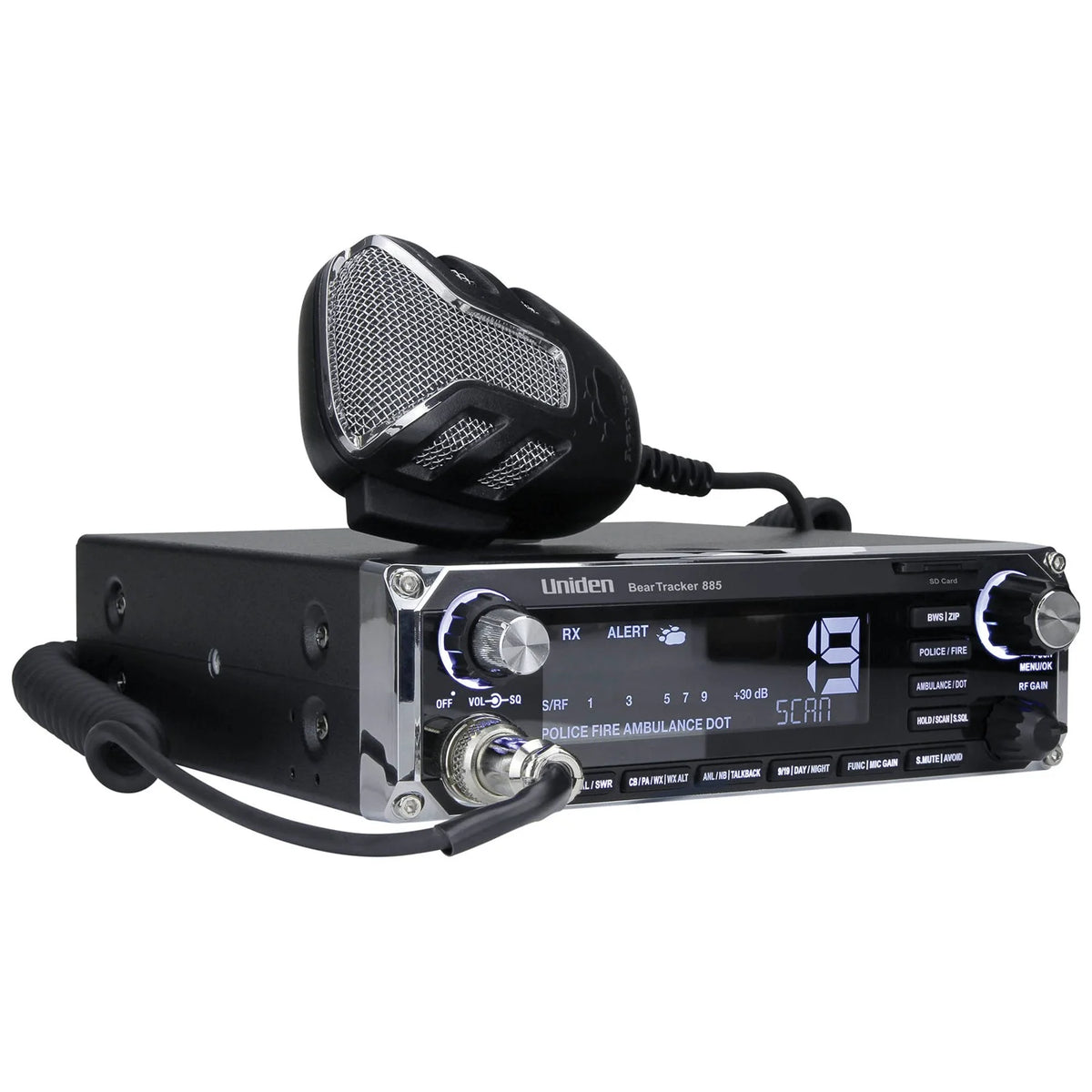 Beartracker 885 Hybrid CB Radio + Digital Scanner