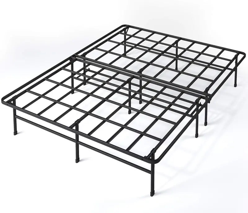 Queen SmartBase Elite Platform Bed Frame – Heavy-Duty Steel Slat Support, No Box Spring Needed, Tool-Free Assembly