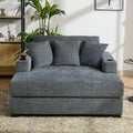 Oversized Chaise Lounger – Three-Size Options with Complementary Throw Pillows