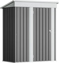 Devoko 5x3ft Lockable Steel Garden Shed – Compact, Secure Metal Outdoor Storage
