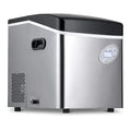 Compact Countertop Ice Maker – Produces 50 lbs Daily with 12 Bullet Cubes in Under 7 Minutes; Stainless Steel Build for Kitchen, RV, Office, or Bar Use
