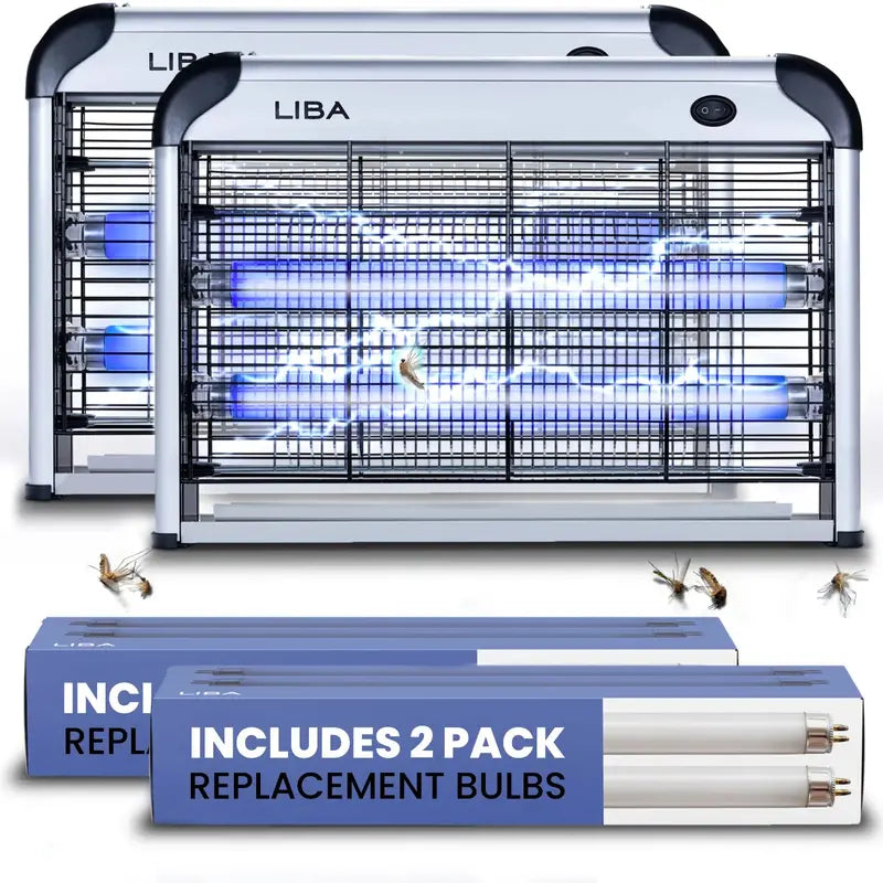 LiBa 2-Pack Indoor Electric Bug Zapper for Flying Insect Control