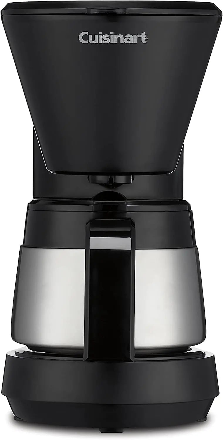 Cuisinart 5-Cup Compact Coffeemaker – Stainless Steel Carafe, Brew-Pause Function, Space-Saving Design