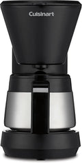 Cuisinart 5-Cup Compact Coffeemaker – Stainless Steel Carafe, Brew-Pause Function, Space-Saving Design