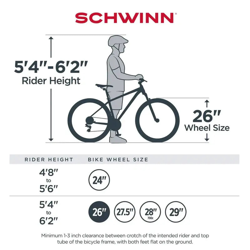 Schwinn Sidewinder Men's 26-Inch 21-Speed Mountain Bike in Black