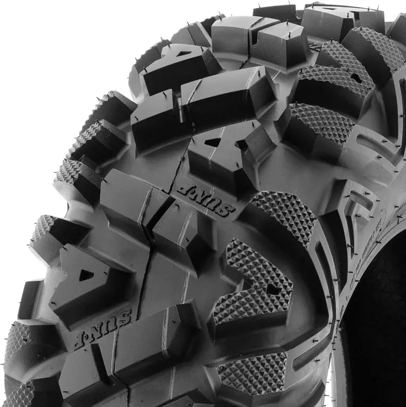 Set of 4 All-Terrain ATV/UTV Tires – 25×8-12 Front & 25×10-12 Rear, A033 Pattern, 6-Ply Tubeless for Off-Road Performance