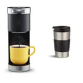 Keurig K-Mini Plus Compact Single-Serve Brewer – Includes Travel Mug Bundle