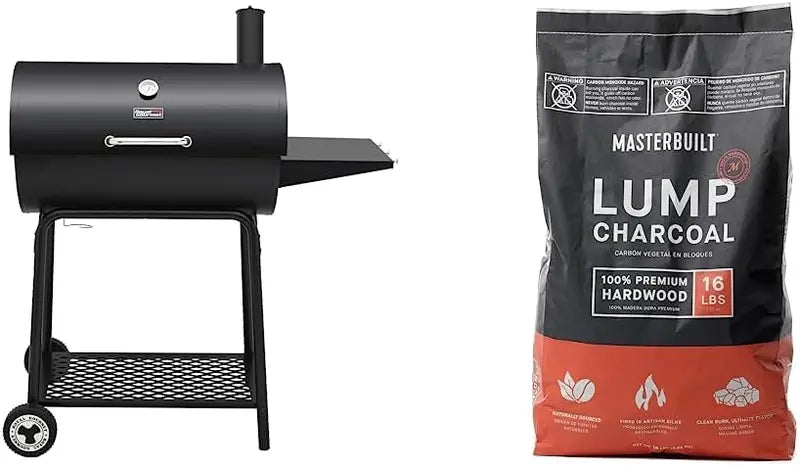 Royal Gourmet CC1830 30-Inch Barrel Charcoal Grill with Side Table – 627 Sq. In. Outdoor BBQ for Backyard Entertaining and Patio Use
