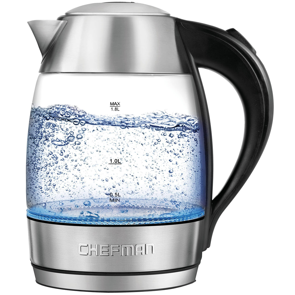 Chefman Cordless Glass Electric Kettle
