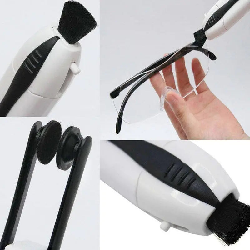 Portable Lens Cleaning Kit with Dry-Clean Technology for Glasses & Screens