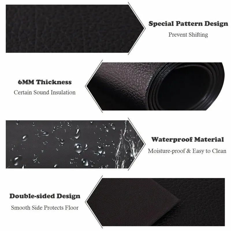 Premium Thick Treadmill Mat – 36″ x 78″ High-Density Waterproof PVC for Hardwood Floors