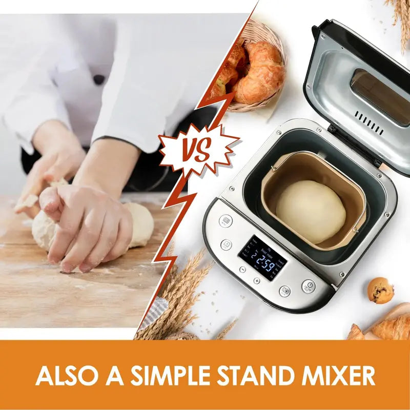 Kitchen in the Box 15-in-1 Bread Maker – Programmable Loaf Sizes & Crust Settings