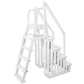 Deluxe A-Frame Above-Ground Pool Ladder – Large Entry, Non-Slip Steps
