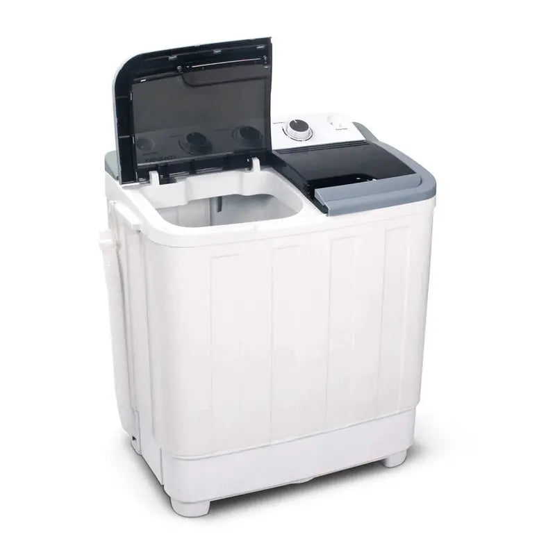 Devanti 5kg Portable Twin-Tub Washing Machine – Compact White Laundry Solution