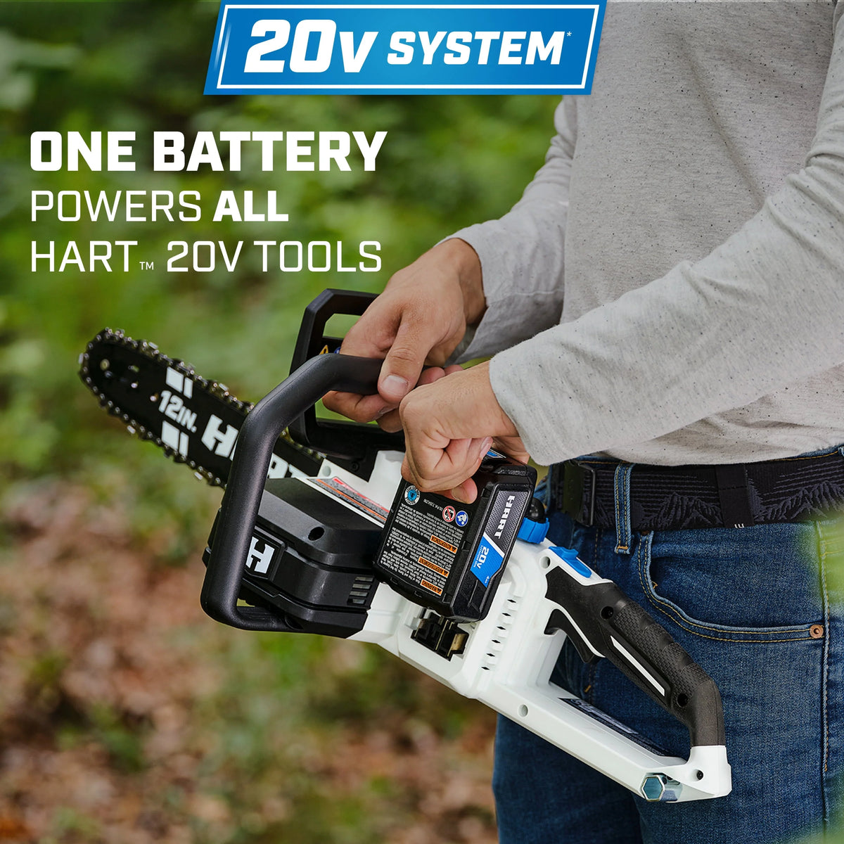 HART 20 - Volt 12 - Inch Cordless Chainsaw (Battery Not Included)