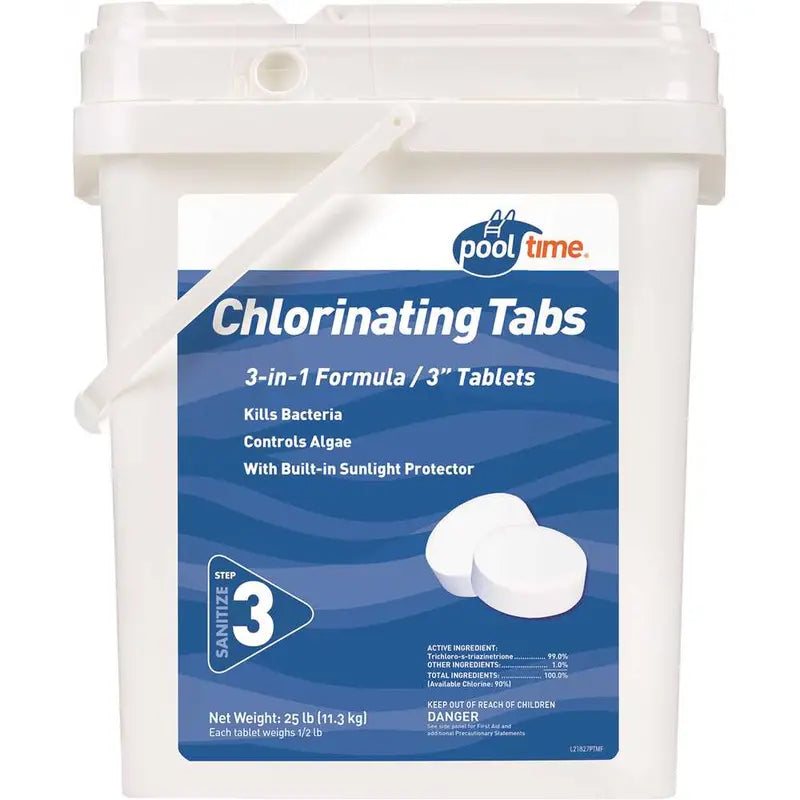 Pool Time Chlorinating Tablets – 35 lb Bulk Pack for Swimming Pools