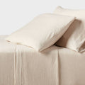 Full Cotton Jersey Sheet Set Heather Oatmeal - Threshold