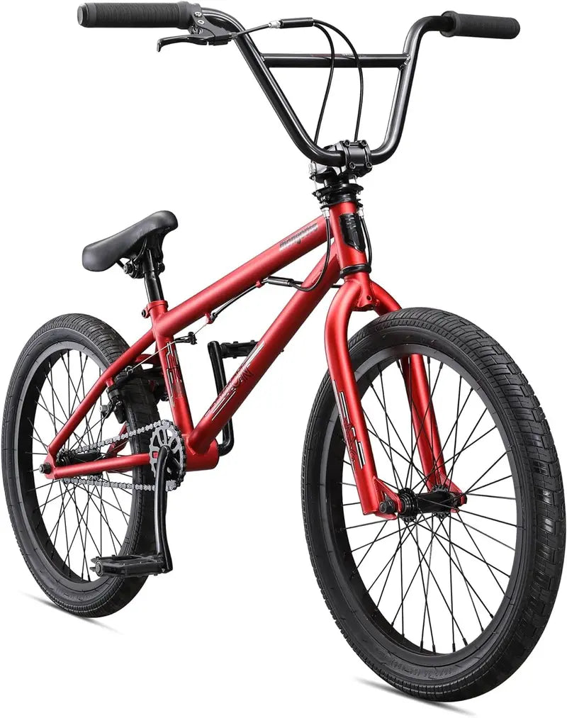 Legion Kids BMX Bike – Freestyle, Hi-Ten Steel Frame, Micro Drive Gearing, 16-20″ Wheels, Silver