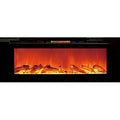 Touchstone Sideline Wall Mount Electric Fireplace, Black
