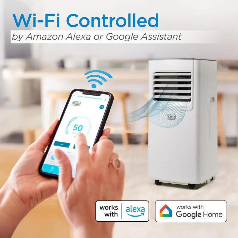 Smart Portable Air Conditioner – 14,000 BTU Cooling / 12,000 BTU Heating, SACC Rated, Covers Up to 700 Sq Ft