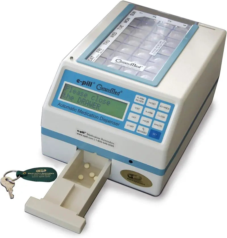 CompuMed Tamper-Proof Automatic Pill Dispenser – AC-Powered Medication Organizer