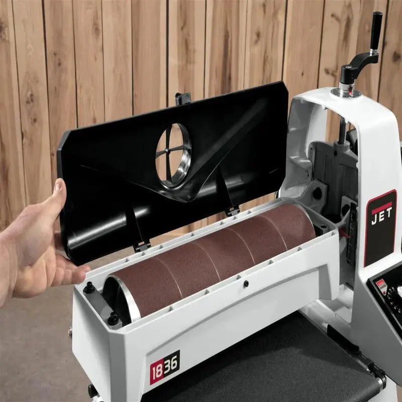 JWDS-1632 Drum Sander with Stand – 16–32 in Variable Width, Model 723520K
