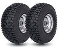 CMOOD 15x6.00-6 Lawn Mower Tire and Wheel Front Tire Compatible with John Deere Craftsman Husqvarna Riding Mowers Lawn Tractors