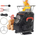 Compact Stainless Steel Smokeless Wood-Burning Camping Stove – Portable Outdoor Heating Solution