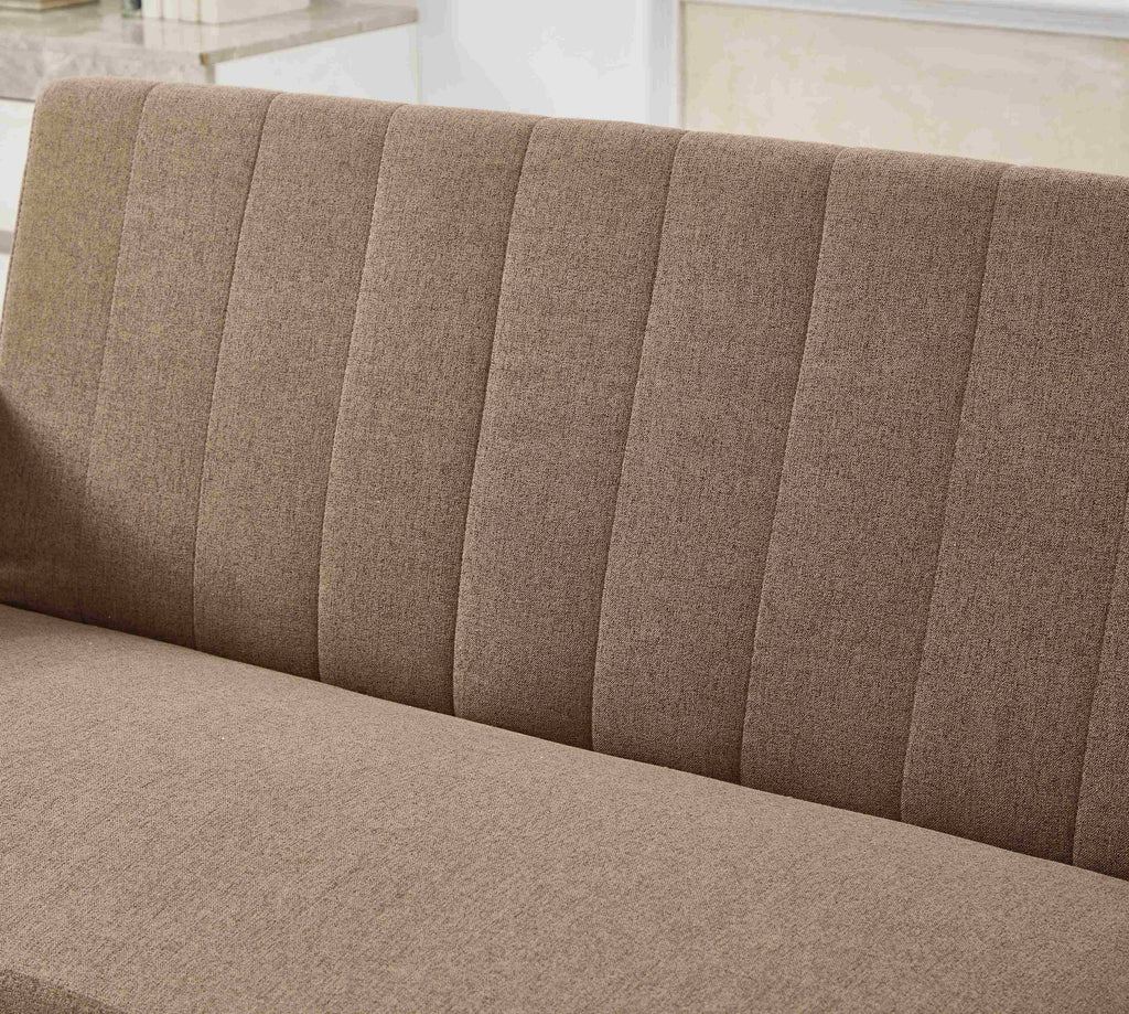 Noodeniya 54" Twins Pull Out Sofa Bed, Modern Convertible Sleeper Couch, Fabric Loveseat for Small Place, Light Gray