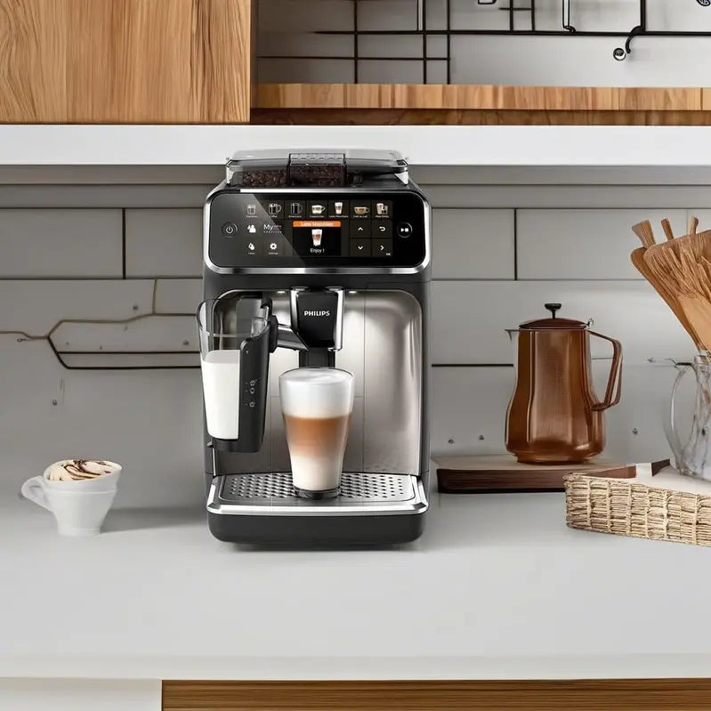 Philips 5400 Series Fully Automatic Espresso Machine with LatteGo Milk System