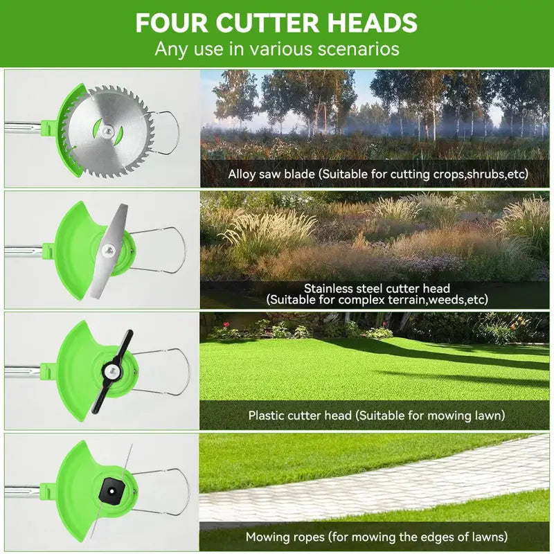 PowerTrim Cordless Grass Trimmer – Brushless Motor for Extended Runtime