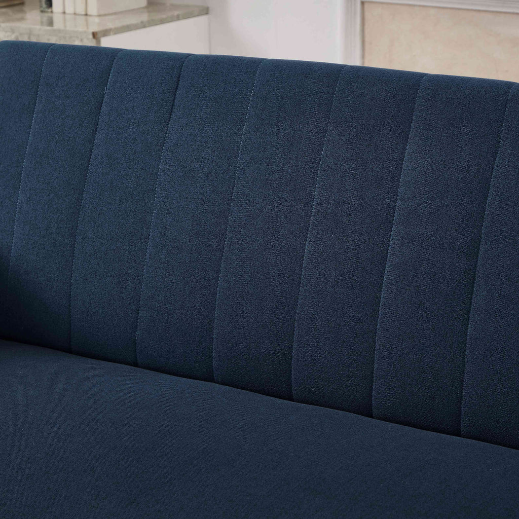 Noodeniya 54" Twins Pull Out Sofa Bed, Modern Convertible Sleeper Couch, Fabric Loveseat for Small Place, Light Gray