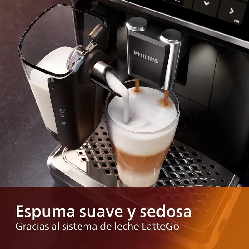 Philips 5400 Series Fully Automatic Espresso Machine with LatteGo Milk System