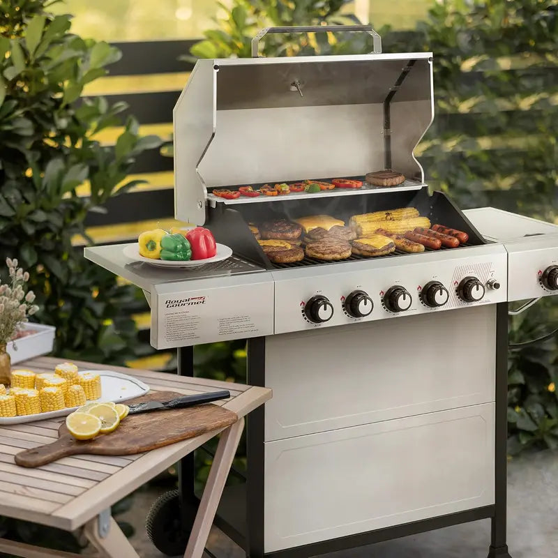 Royal Gourmet GA5401T 5-Burner Stainless Steel Propane Grill — 61,000 BTU Output