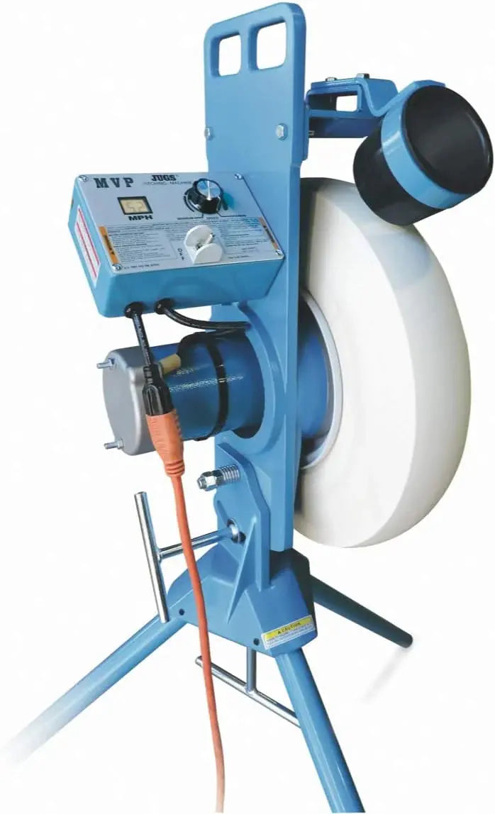 Jugs MVP Adjustable Pitching Machine – Baseball & Softball Trainer with Speed Control up to 60 MPH and League-Ready Setup