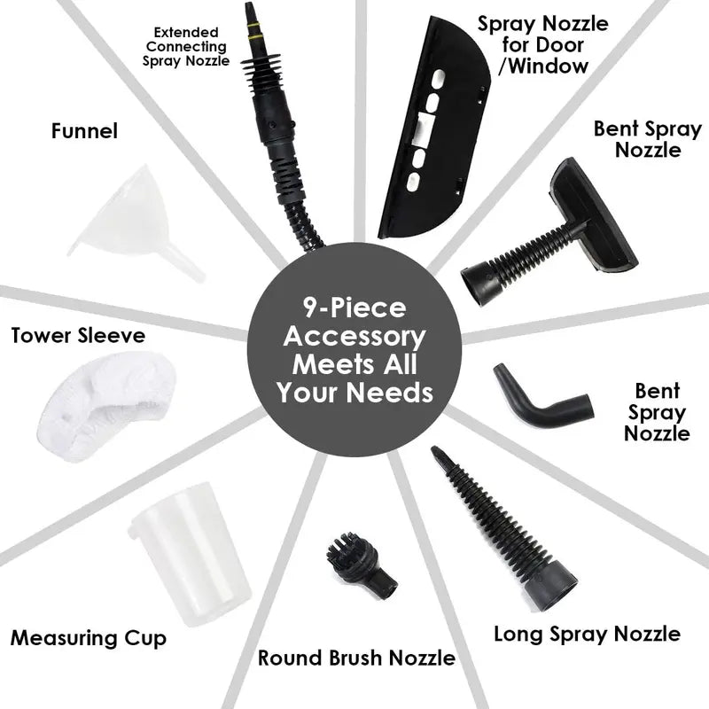 Pressurized Handheld Steam Cleaner for Deep Cleaning & Sanitizing
