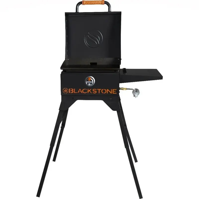 On-The-Go 17-Inch Griddle Station – Portable Outdoor Cooking Unit with Hood and Stand