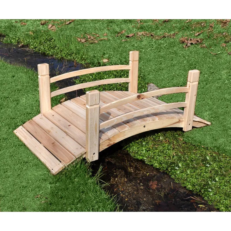Shine Company 4 Ft. Cedar Garden Bridge – Natural