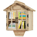 Little Library Box Kit — Free-Standing Outdoor Book Exchange Cabinet with Double Doors